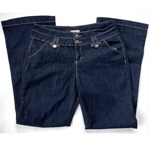 Earl Jeans Sailor Style Dark Denim Jeans Size 14